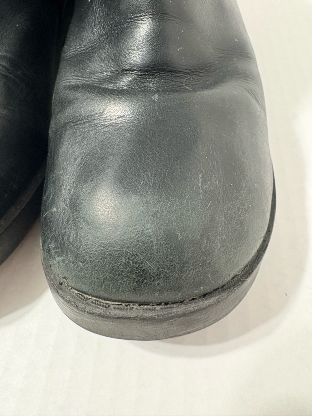 Harley-Davidson Black Leather Buckle Ankle Booties w Side Zip. 7.5 M - Picture 7 of 12